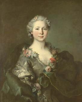 Louis Tocque Portrait of mademoiselle de Coislin Sweden oil painting art